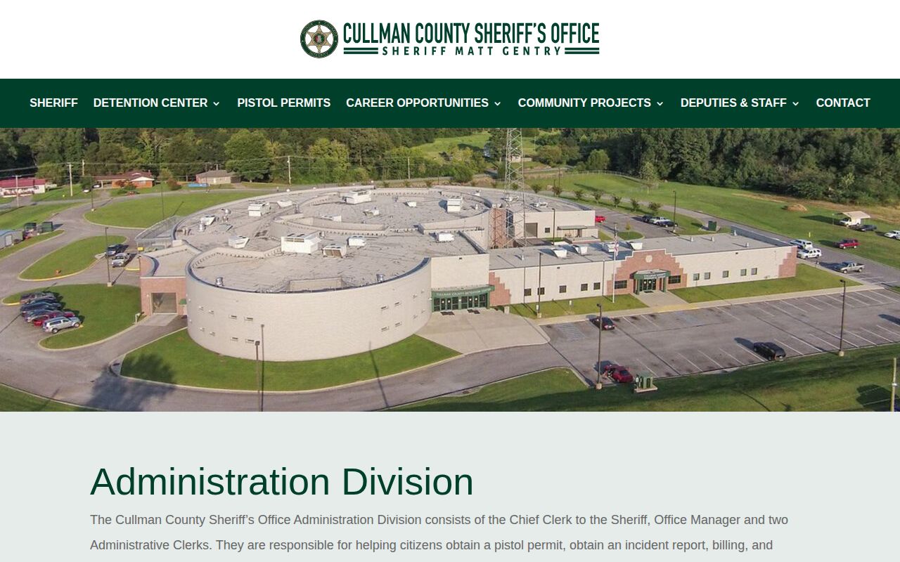 Cullman County warrant records administration source